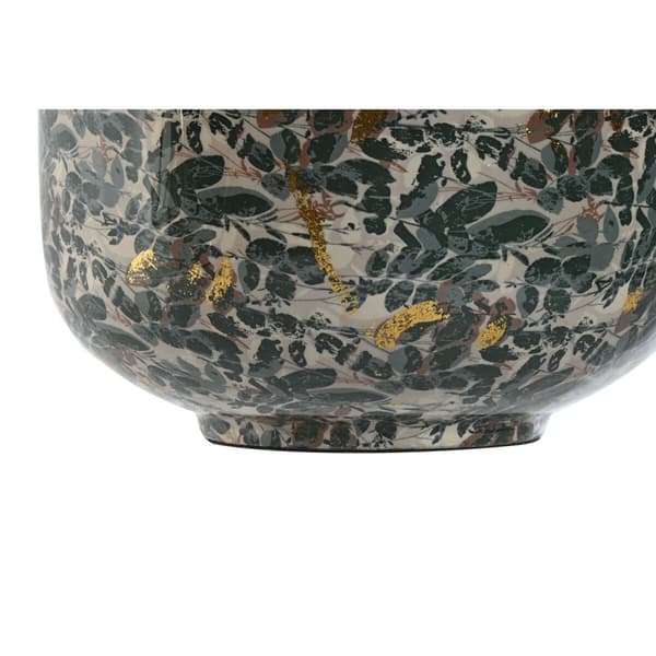 Vas Home ESPRIT Grön Gyllene Metall 25 x 25 x 69 cm