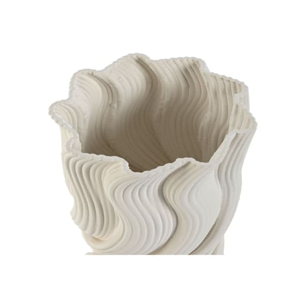 Vas Home ESPRIT Vit Stengods Modern 16 x 16 x 26 cm