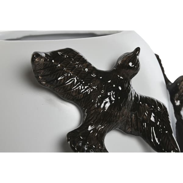 Vas Home ESPRIT Vit Svart Stengods Modern 27 X 27 X 29,5 cm