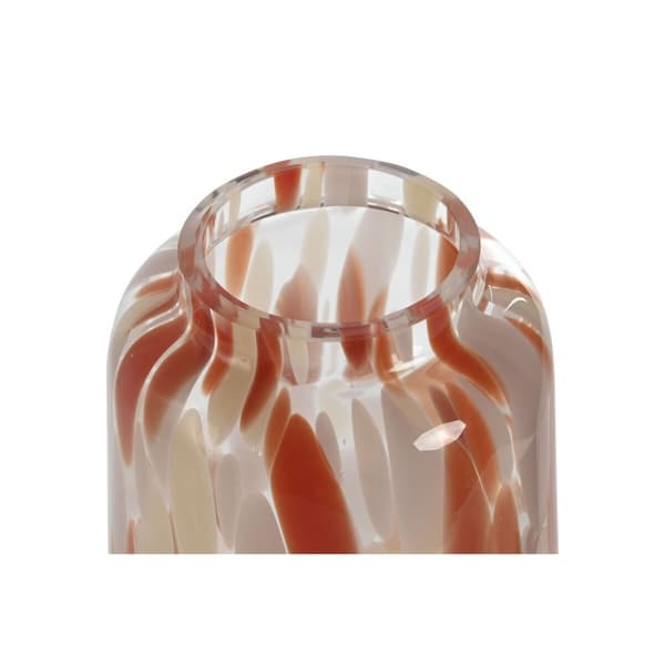 Vas Home ESPRIT Kräm Terrakota n Glas Modern 12,5 x 12,5 x 30 cm