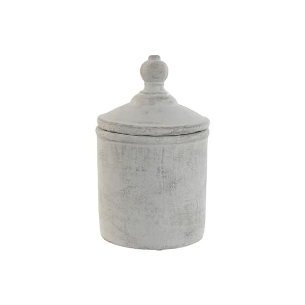 Vas Home ESPRIT Grå Cement Orientalisk 15 x 15 x 25 cm