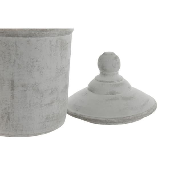 Vas Home ESPRIT Grå Cement Orientalisk 19 x 19 x 31 cm