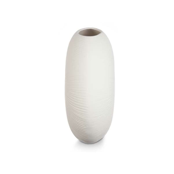 Vas Rund Vit Keramik 40 x 34,5 x 16 cm (2 antal)