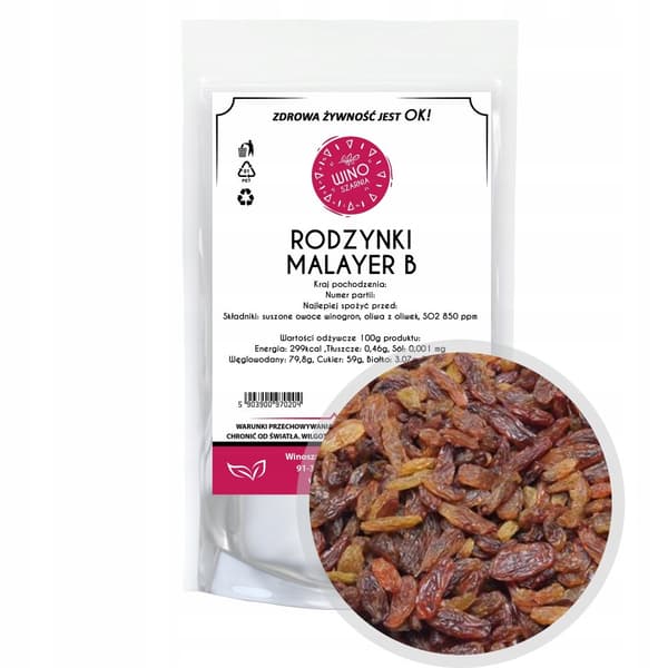 Malayer B Sultana rosiner - 500g