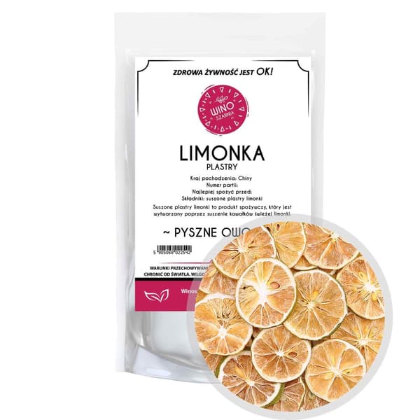 Torkade limeskivor - 500g Ätbar frukt
