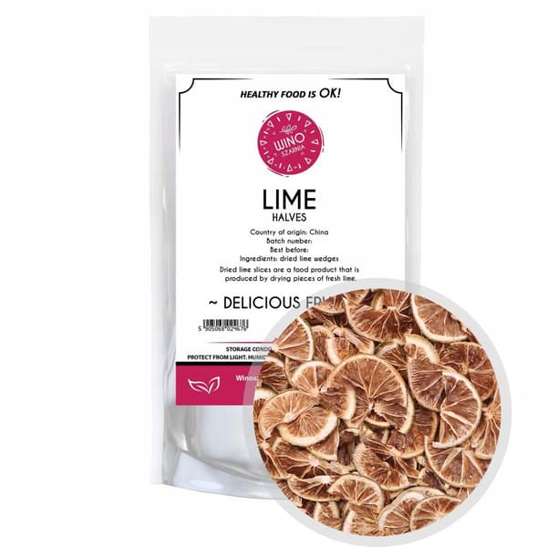 Kuivattu lime puolikas - 1kg Syötävät hedelmät Paras maku ja aromi!