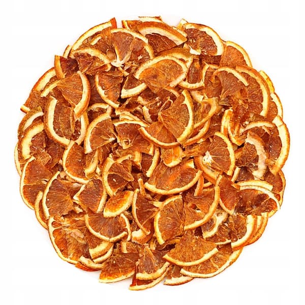 Tørrede appelsiner i skiver - 500g Spiselig