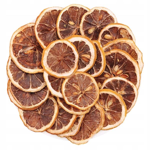 Citronskiver Tørrede spiselige 100g til Te-dekoration Tørret