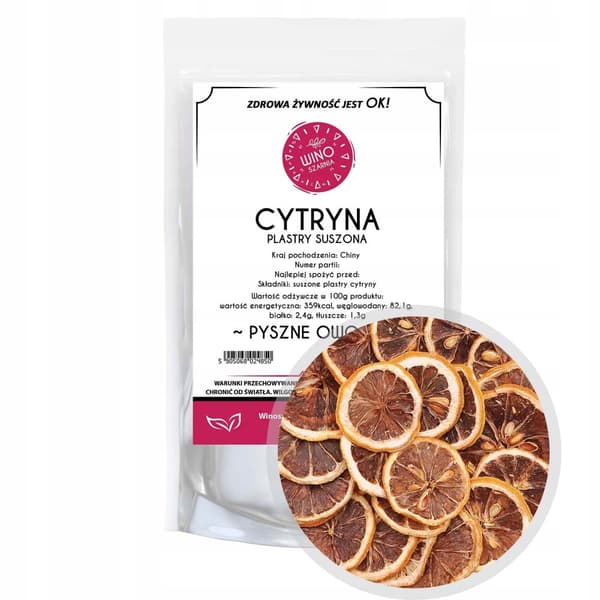 Citronskiver Tørrede spiselige 1 kg til tedekoration Tørret