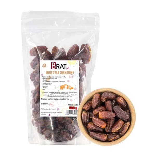 Kuivattuja taateleita 500 g