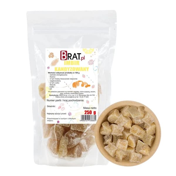 Sokeroitu inkivääri 250 g