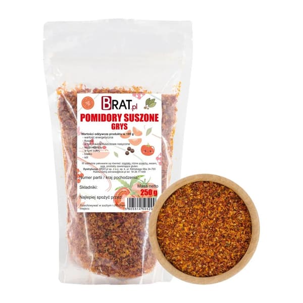 Torkade tomater gryn 250 g