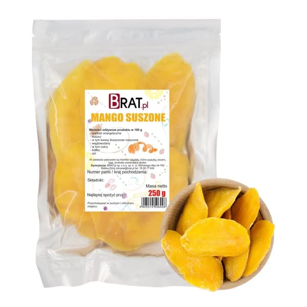 Tørret mango 250 g