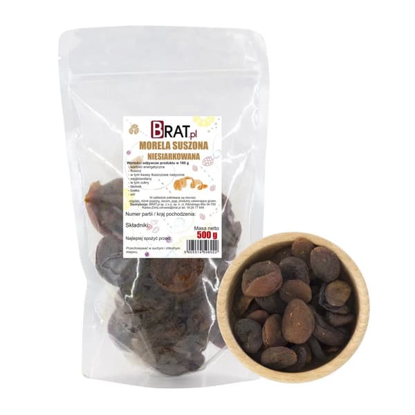 Tørrede, usvovlede abrikoser 500 g