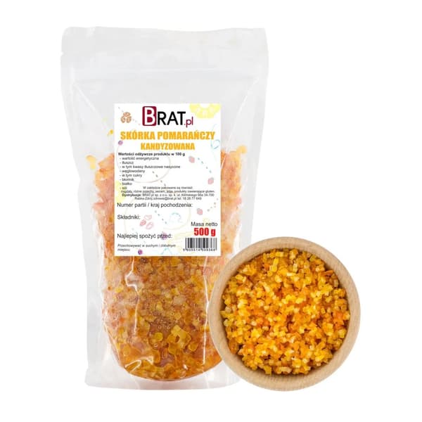 Sokeroitu appelsiininkuori 500 g