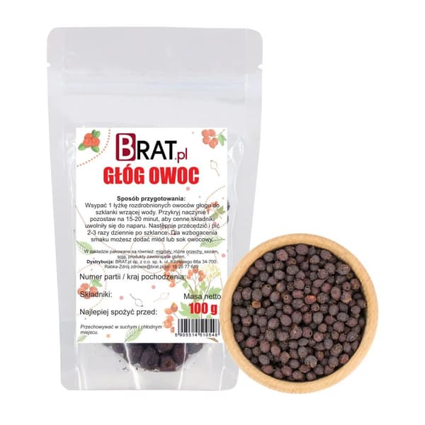 Orapihlajan hedelmät 100 g