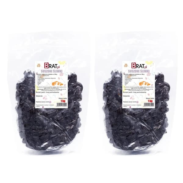 Torkade plommon 2x1kg