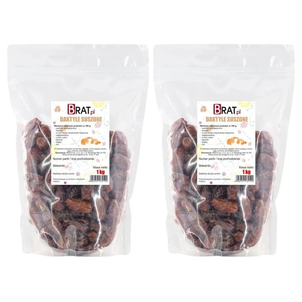 Kuivatut taatelit setti 2 x 1kg