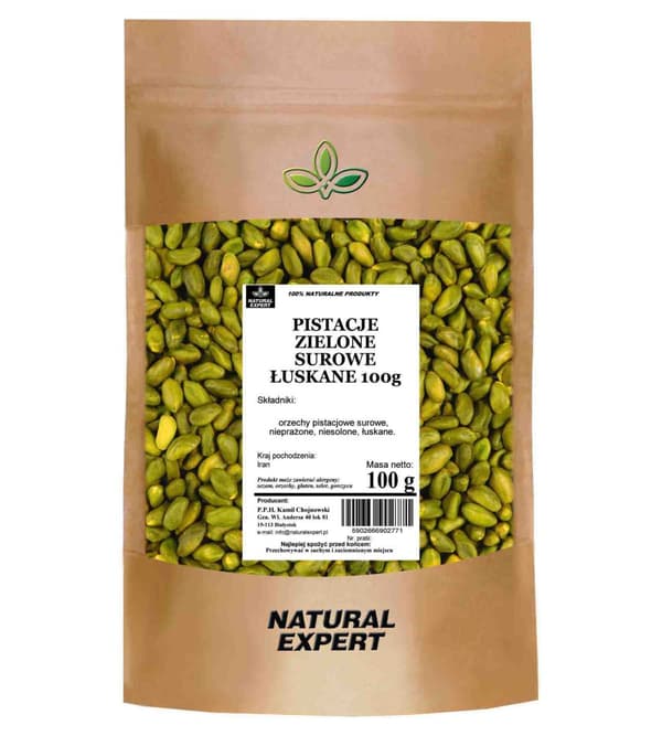 VIHREÄ PISTAASIPÄHKINÄ RAAKAKUORINEN 100g