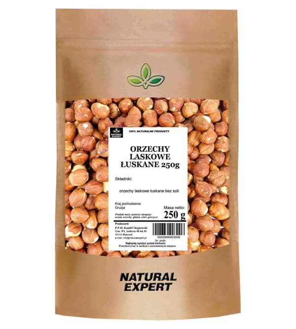 SKALADE HASSELNÖTTER 250g