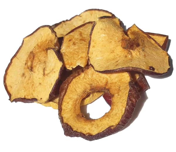 TØRREDE ÆBLER TIL CHIPS 250 g MED SKINDPOLISH
