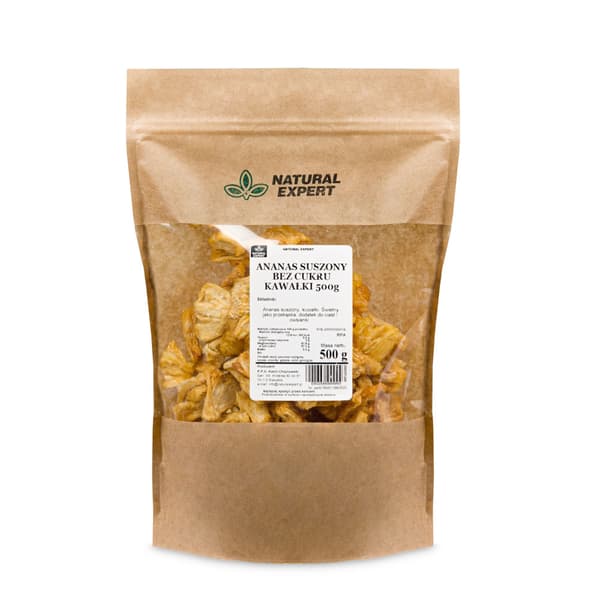 TORKADE ANANASBITAR UTAN SOCKER 500 g