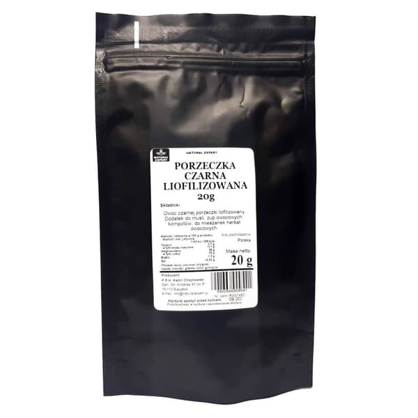 Frystorkade svarta vinbär 20g