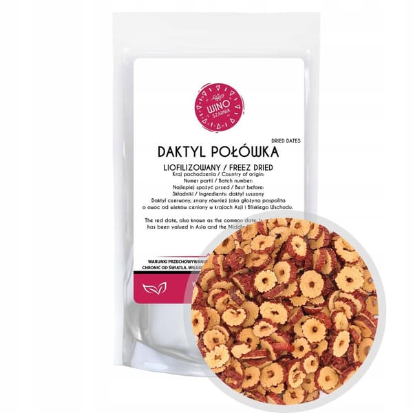 Frysetørrede kinesiske jujube dadler i skiver 50 g CDON