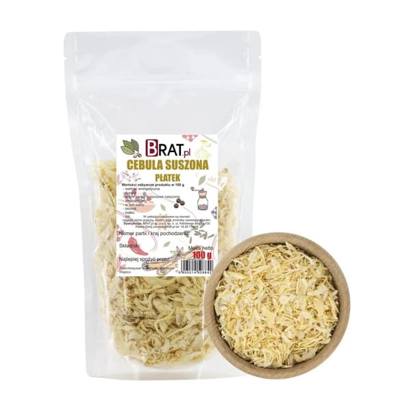 Torkade lökflingor 100 g