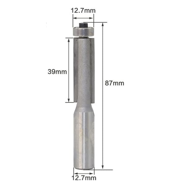 INF Hårdmetal kantskærer 1/2"x1/2"x1-1/2" Sølv - Til træbearbejdning Model 4