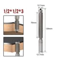 Miniatyrbilde 3 av 4: INF Karbidkantkutter 1/2"x1/2"x1-1/2" Sølv - For trebearbeiding Model 3