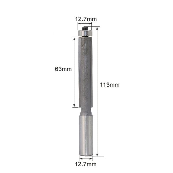 INF Karbidkantkutter 1/2"x1/2"x1-1/2" Sølv - For trebearbeiding Model 2