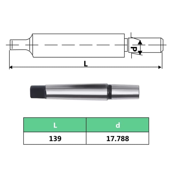 Snabbchuck MT2-B18 med 16 mm spännvidd - Borrchuck - Borrchuckar - Home & Living