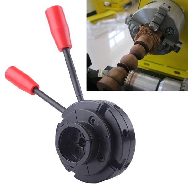 Wood Lathe Chuck, Selvcentrerende 4-kæbe Design, M33 gevind, Alsidig spændvidde