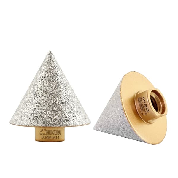 Diamantfasfräs, 50 mm diameter, centrumborrtyp,2Pcs, M14 Tråd