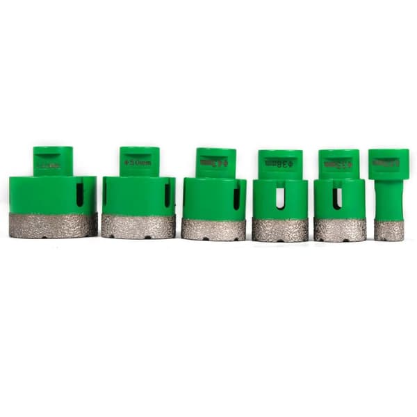 Diamantborrset, högeffektiv borrning, vakuumlödningsteknik,20 35 38 43 50 60mm