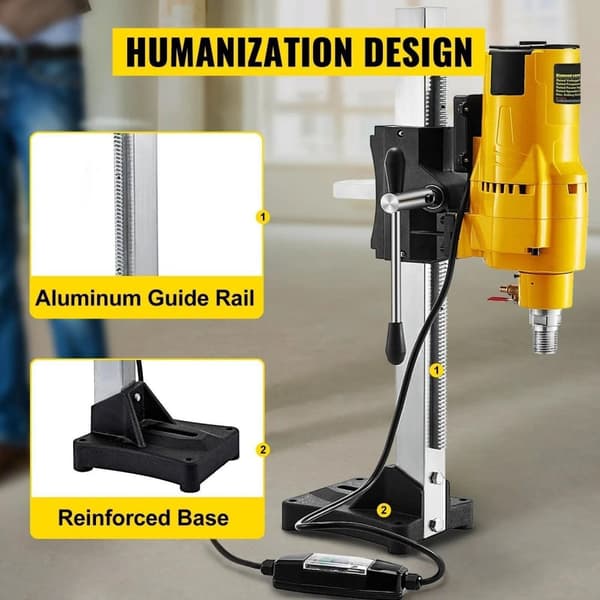 3980W 750RPM 205mm elektrisk vertikal kärnborrmaskin med borr,med skyddsbrytare