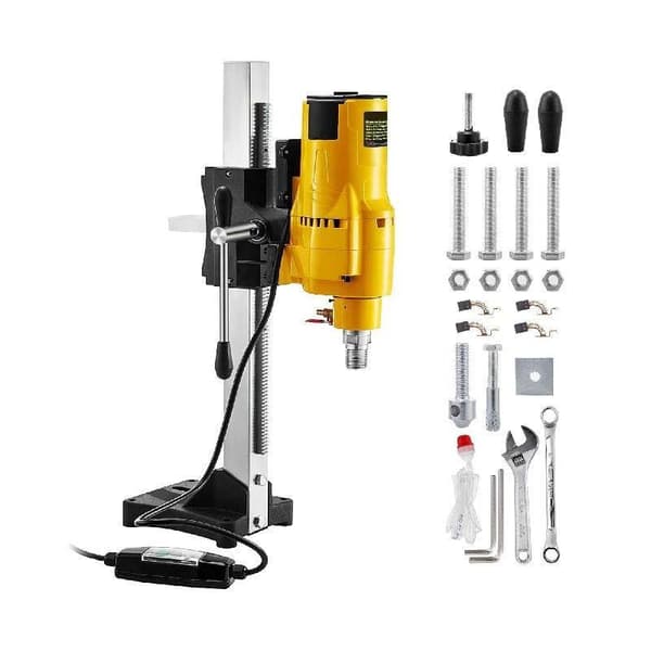 4450W 580RPM 255mm vertikal diamantkärnborrmaskin, kraftfull motor, med skyddsbrytare, användarvänlig design, lättanvänd
