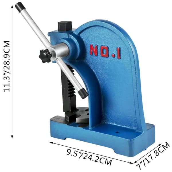 Arbor Press, 1 tons kapacitet, manuell kontroll,1 ton