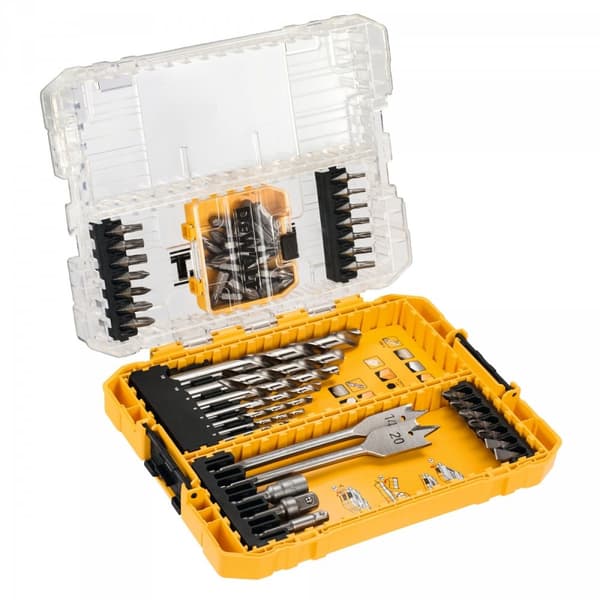DeWalt DT70757 pora- ja teräsarja 55 osaa.