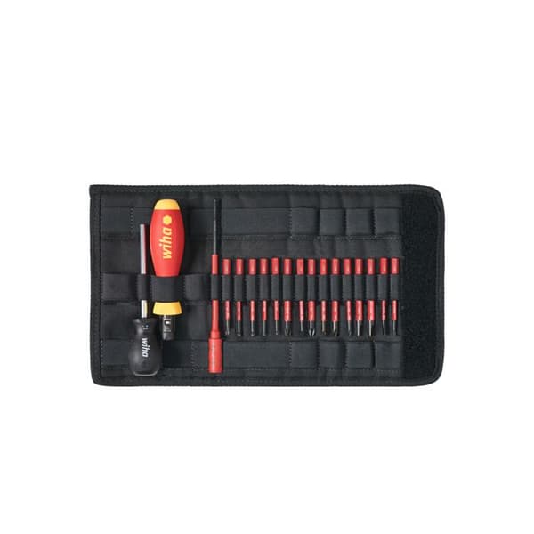 Verktygssats - WIHA - Slim Torque - 18 delar - Dynamometer - VDE 1,0-5,0 Nm - ClicFix