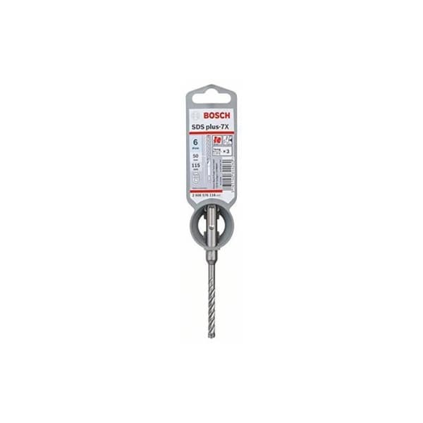 SDS-plus betongborrdiameter 6 x 115 mm arbetslängd 50 mm - multiskärning 7X - BOSCH - 2608576116