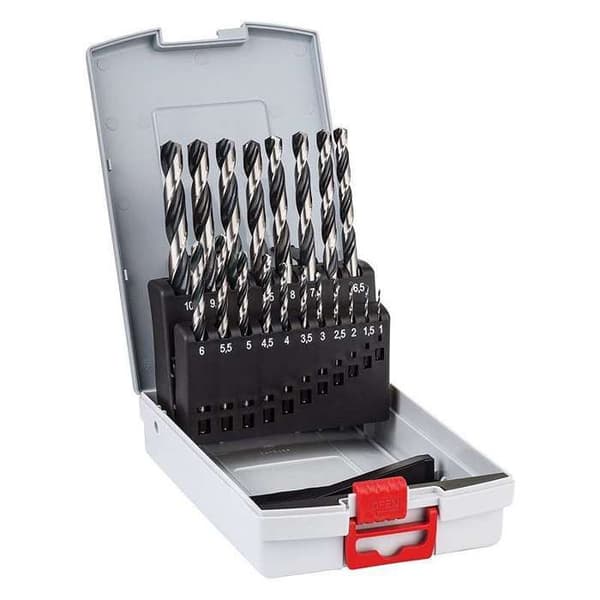 BOSCH Låda med 19 HSS PoinTeQ metallborrar - 2608577351