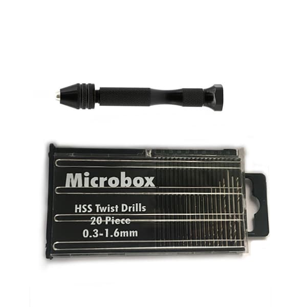 INF Käsipora 20 eri terällä Musta 0.3-1.6 mm
