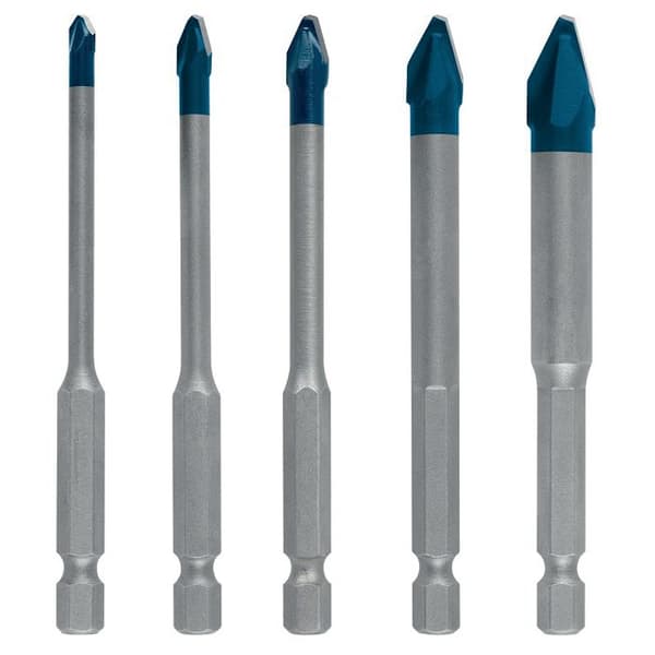 Hard Ceramic Hex-9 Expert BOSCH borr Ø 4/5/6/8/10 mm - 5 stycken - 2608900597