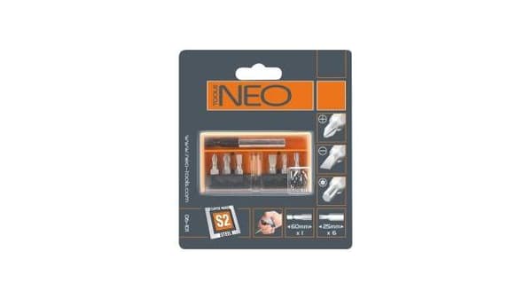 Neo Tools Bitset 7 Bitholder Magnetic S2 Steel