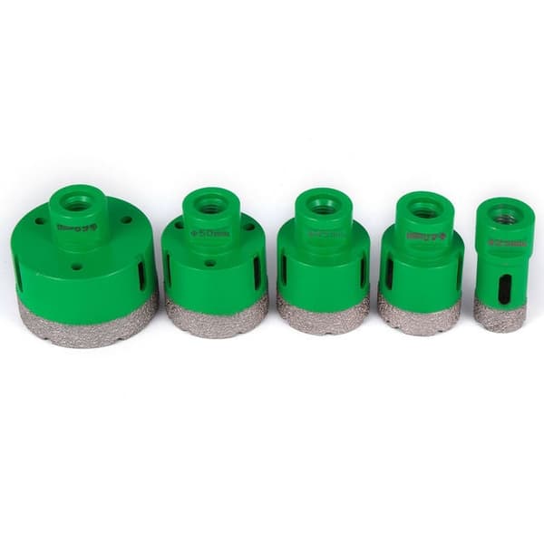 M14 gängade diamantborrsatser - Hög-effektiv borrning, vakuumlödningsteknik, flera hålborrar 25 40 45 50 68mm