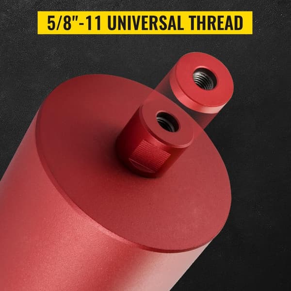 101mm diameter 400mm längd diamantkärnborr med extra blad, 5/8"-11 universalgänga, högkvalitativt material, snabb/stabil borrning