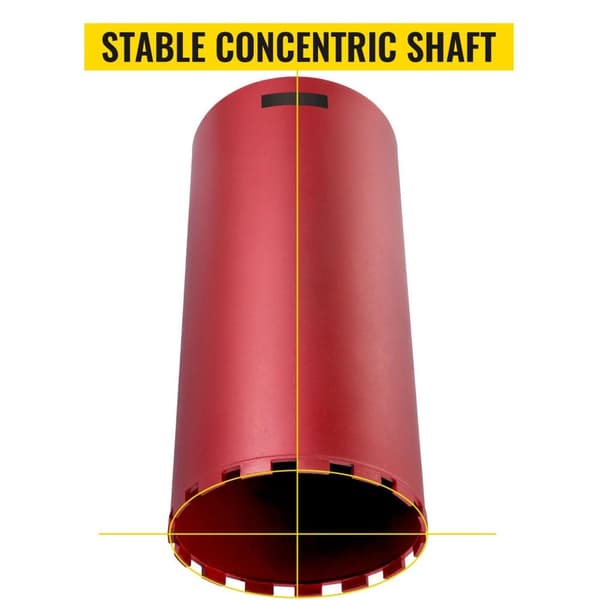 101mm diameter 400mm längd diamantkärnborr med extra blad, 5/8"-11 universalgänga, högkvalitativt material, snabb/stabil borrning