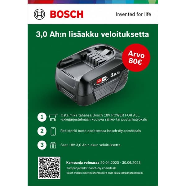 Bosch EasyInflate 18V-500 Solo batteridriven pump